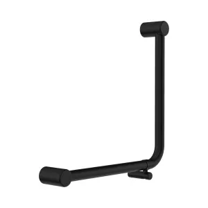 Mecca Care 32mm Ambulant 90 Degree Bent Tube Grab Rail 450X450mm Matte Black by NERO, a Accessible for sale on Style Sourcebook