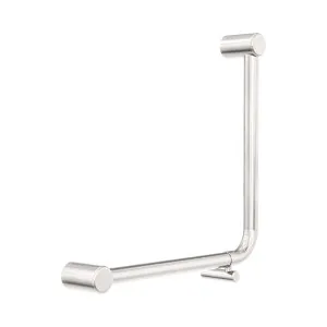 Mecca Care 32mm Ambulant 90 Degree Bent Tube Grab Rail 450X450mm Brushed Nickel by NERO, a Accessible for sale on Style Sourcebook