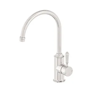 York Kitchen Mixer Gooseneck Spout With Metal Lever Brushed Nickel by NERO, a Kitchen Taps & Mixers for sale on Style Sourcebook