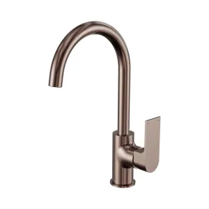 Bianca Kitchen Mixer Gooseneck Spout Brushed Bronze by NERO, a Kitchen Taps & Mixers for sale on Style Sourcebook