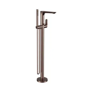 Bianca Freestanding Bath Mixer With Hand Shower Brushed Bronze by NERO, a Shower Heads & Mixers for sale on Style Sourcebook