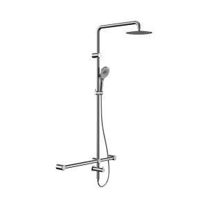 Mecca Care 32mm T Bar Grab Rail 1100x750mm Twin Shower Set Chrome by NERO, a Shower Heads & Mixers for sale on Style Sourcebook