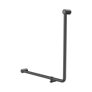Mecca Care 32mm 90 Degree NZ4121 Accessible Toilet Grab Rail 750X750mm Gun Metal by NERO, a Accessible for sale on Style Sourcebook