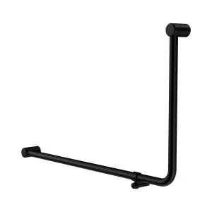 Mecca Care 32mm DDA Accessible Toilet 90 Degree Bent Tube Grab Rail 600X1000mm Matte Black by NERO, a Accessible for sale on Style Sourcebook