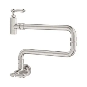 York Wall Mounted Pot Filler Brushed Nickel by NERO, a Kitchen Taps & Mixers for sale on Style Sourcebook
