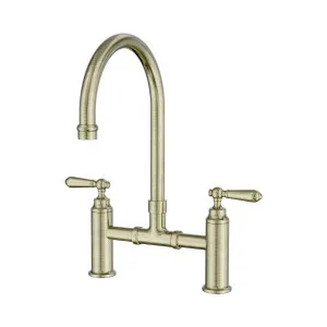 York Bridge Kitchen Set Aged Brass by NERO, a Kitchen Taps & Mixers for sale on Style Sourcebook