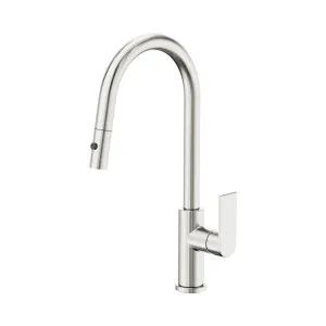 Bianca Pull Out Sink Mixer With Vegie Spray Function Brushed Nickel by NERO, a Kitchen Taps & Mixers for sale on Style Sourcebook