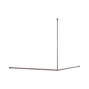 Mecca Care Curtain Rail 1200x1200mm 90 Degree Brushed Bronze by NERO, a Shower Curtains for sale on Style Sourcebook