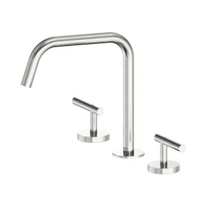 Mecca Lever Bath/Kitchen Set Edge Spout II Brushed Nickel by NERO, a Kitchen Taps & Mixers for sale on Style Sourcebook