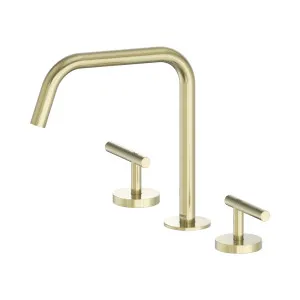 Mecca Lever Bath/Kitchen Set Edge Spout II Brushed Gold by NERO, a Kitchen Taps & Mixers for sale on Style Sourcebook