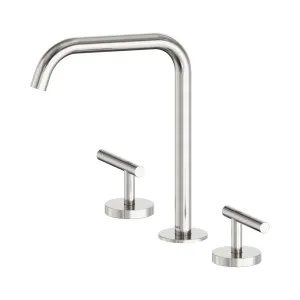 Mecca Lever Bath/Kitchen Set Edge Spout Brushed Nickel by NERO, a Kitchen Taps & Mixers for sale on Style Sourcebook