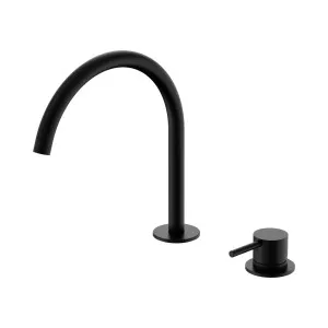Mecca Hob Bath/Kitchen Mixer Set Arc Spout Matte Black by NERO, a Kitchen Taps & Mixers for sale on Style Sourcebook