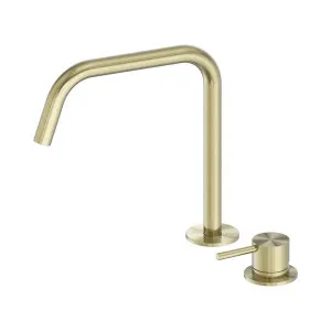 Mecca Hob Bath/Kitchen Mixer Set Edge Spout II Brushed Gold by NERO, a Kitchen Taps & Mixers for sale on Style Sourcebook
