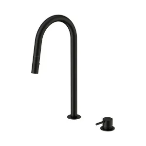 Mecca Hob Mounted Pull Out Sink Mixer Matte Black by NERO, a Kitchen Taps & Mixers for sale on Style Sourcebook