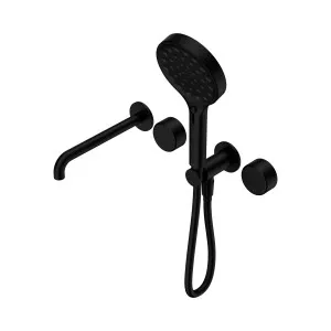 Serenity Progressive Shower System With Spout With Metal Handle And Serenity Hand Shower Matte Black by NERO, a Shower Heads & Mixers for sale on Style Sourcebook