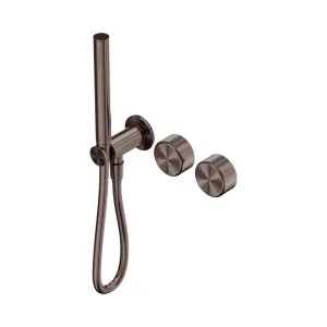 Serenity Progressive Shower System With Metal Handle And Slim Shower Brushed Bronze by NERO, a Shower Heads & Mixers for sale on Style Sourcebook