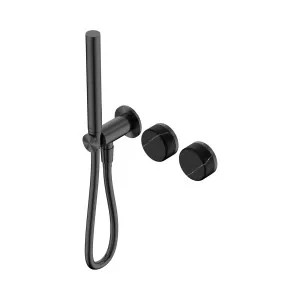 Serenity Progressive Shower System With Marquina Black Handle And Slim Shower Gun Metal by NERO, a Shower Heads & Mixers for sale on Style Sourcebook