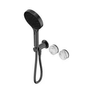 Serenity Progressive Shower System With Arabescato Corchia Handle And Serenity Hand Shower Gun Metal by NERO, a Shower Heads & Mixers for sale on Style Sourcebook