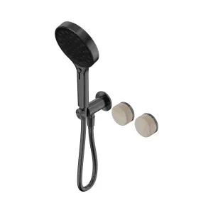 Serenity Progressive Shower System With Rome Travertine Handle And Serenity Hand Shower Brushed Nickel by NERO, a Shower Heads & Mixers for sale on Style Sourcebook