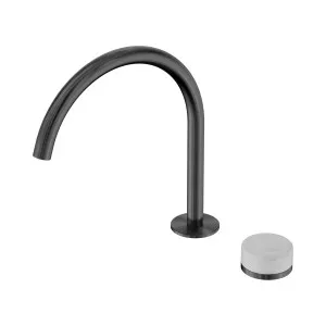 Serenity Progressive Bath/Kitchen Mixer Arc Spout With Carrara Handle Gun Metal by NERO, a Kitchen Taps & Mixers for sale on Style Sourcebook