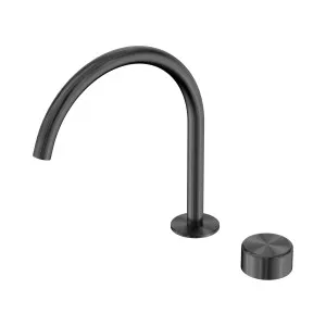 Serenity Progressive Bath/Kitchen Mixer Arc Spout With Metal Handle Gun Metal by NERO, a Kitchen Taps & Mixers for sale on Style Sourcebook