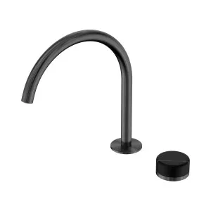 Serenity Progressive Bath/Kitchen Mixer Arc Spout With Marquina Black Handle Gun Metal by NERO, a Kitchen Taps & Mixers for sale on Style Sourcebook