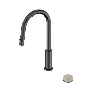 Serenity Progressive Pull Out Kitchen Set With Rome Travertine Handle Brushed Nickel by NERO, a Kitchen Taps & Mixers for sale on Style Sourcebook