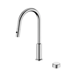 Serenity Progressive Pull Out Kitchen Set With Rome Travertine Handle Brushed Gold by NERO, a Kitchen Taps & Mixers for sale on Style Sourcebook