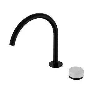 Serenity Progressive Bath/Kitchen Mixer Arc Spout With Carrara Handle Matte Black by NERO, a Kitchen Taps & Mixers for sale on Style Sourcebook
