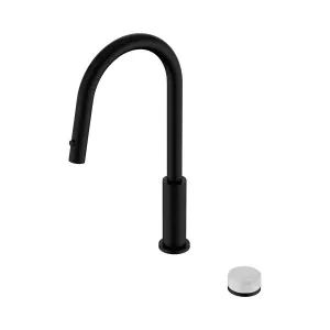 Serenity Progressive Pull Out Kitchen Set With Carrara Handle Matte Black by NERO, a Kitchen Taps & Mixers for sale on Style Sourcebook