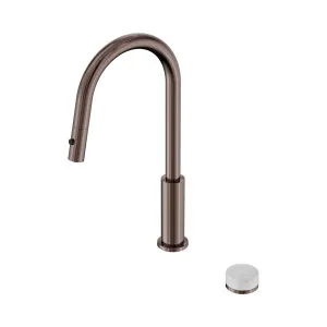 Serenity Progressive Pull Out Kitchen Set With Carrara Handle Brushed Bronze by NERO, a Kitchen Taps & Mixers for sale on Style Sourcebook