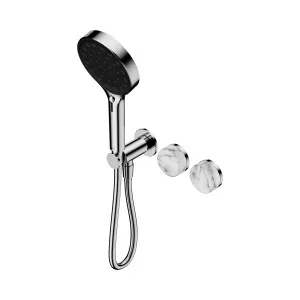 Serenity Progressive Shower System With Rome Travertine Handle And Serenity Hand Shower Gun Metal by NERO, a Shower Heads & Mixers for sale on Style Sourcebook