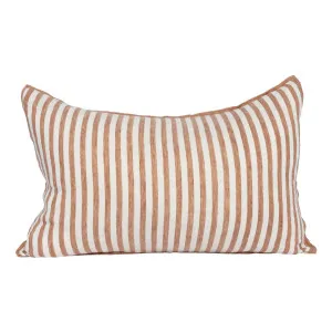 Drift Feather Fill Cushion 60x40cm in White / Nutmeg by OZ Design, a Cushions, Decorative Pillows for sale on Style Sourcebook