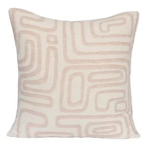 Wander Feather Fill Cushion 50x50cm in White / Soft Musk by OZ Design, a Cushions, Decorative Pillows for sale on Style Sourcebook