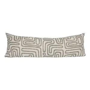 Wander Feather Fill Lumbar Cushion 120x40cm in White / Pistachio by OZ Design, a Cushions, Decorative Pillows for sale on Style Sourcebook