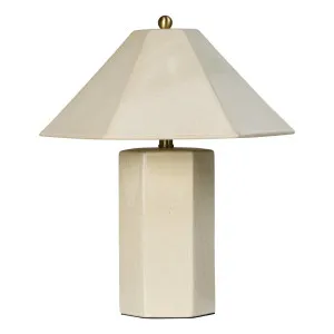Kairo Table Lamp 30x35cm in Ivory by OZ Design, a Table & Bedside Lamps for sale on Style Sourcebook