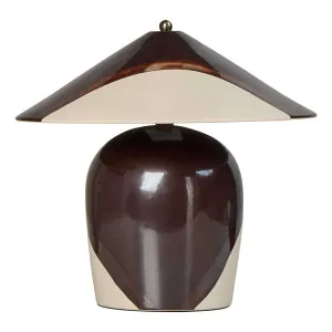 Lyra Table Lamp 33x30cm in Brown / Natural by OZ Design, a Table & Bedside Lamps for sale on Style Sourcebook