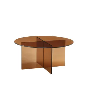 ELORY - Glass Round Coffee Table by European Lifestyle, a Coffee Table for sale on Style Sourcebook