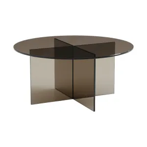 ELORY - Glass Round Coffee Table by European Lifestyle, a Coffee Table for sale on Style Sourcebook