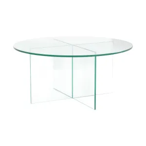 ELORY - Glass Round Coffee Table by European Lifestyle, a Coffee Table for sale on Style Sourcebook