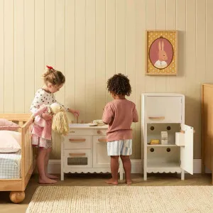Cottage Scalloped Kitchen and Fridge Bundle - Cream - Mocka by Mocka., a Kids Play Furniture for sale on Style Sourcebook