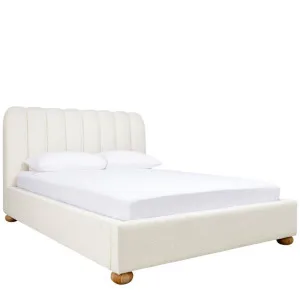 Maeve Bed Boucle Ivory - King by James Lane, a Beds & Bed Frames for sale on Style Sourcebook