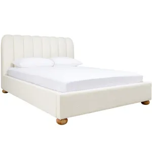 Maeve Boucle Bed Frame Ivory by James Lane, a Beds & Bed Frames for sale on Style Sourcebook