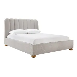 Maeve Boucle Pumice Bed  - King by James Lane, a Beds & Bed Frames for sale on Style Sourcebook