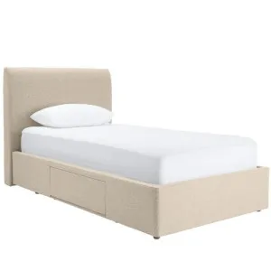 Forbes Left Drawer Storage Bed Solana Dune Single by James Lane, a Beds & Bed Frames for sale on Style Sourcebook