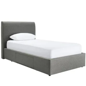Forbes Left Drawer Storage Bed Solana Granite Single by James Lane, a Beds & Bed Frames for sale on Style Sourcebook