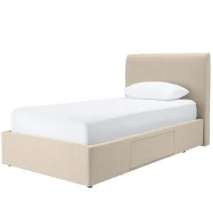 Forbes Right Drawer Storage Bed Solana Dune Single by James Lane, a Beds & Bed Frames for sale on Style Sourcebook