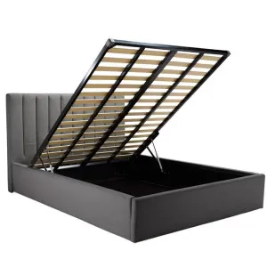 Mayfair Gas Lift Storage Bed Solana Granite Single by James Lane, a Beds & Bed Frames for sale on Style Sourcebook