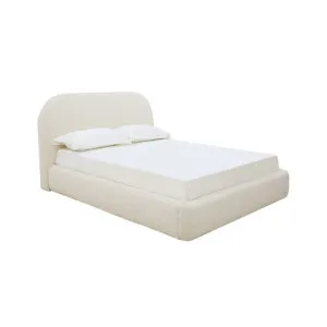 Capri Gas Lift Bed Boucle Ivory Double by James Lane, a Beds & Bed Frames for sale on Style Sourcebook