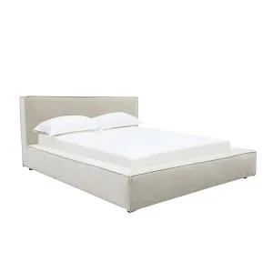 Riley Muse Flax King Bed Frame by James Lane, a Beds & Bed Frames for sale on Style Sourcebook